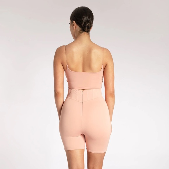 Meshki Kaiya Thin Strap Crop Top - Apricot XS - Picture 3 of 13